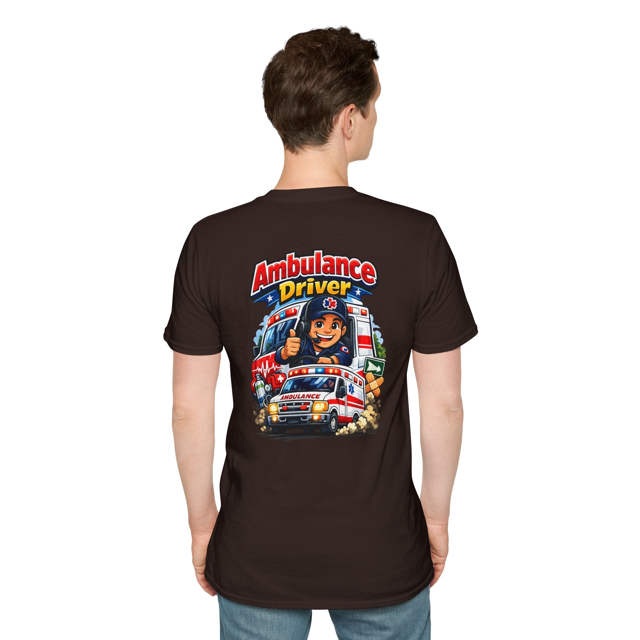Ambulance Driver T-Shirt – Retro Emergency Vehicle Graphic Tee