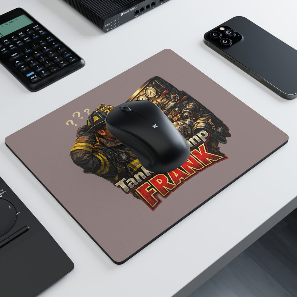 Tank to Pump Frank Firefighter Mouse Pad