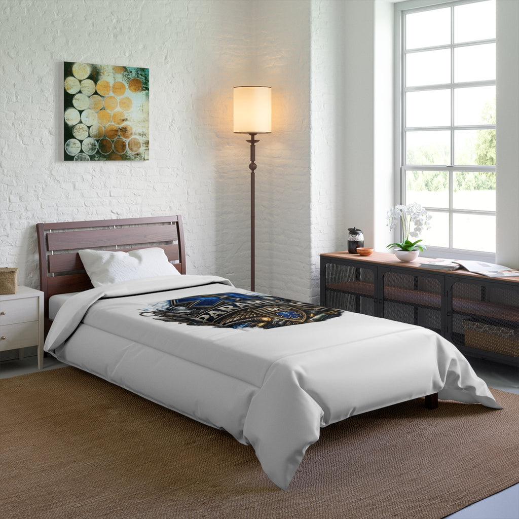 Paramedic EMS Comforter - Star of Life Badge Bedding for EMTs & First Responders
