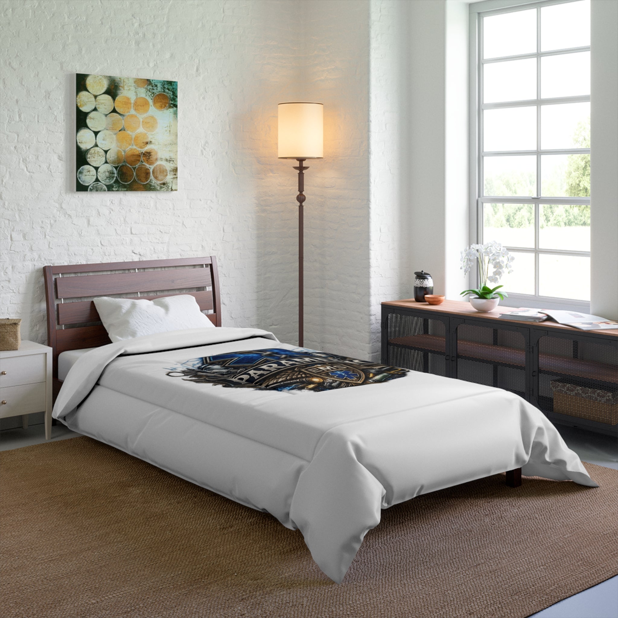 Paramedic EMS Comforter - Star of Life Badge Bedding for EMTs & First Responders