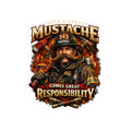 Stickers - With A Great Mustache Comes Great Responsibility