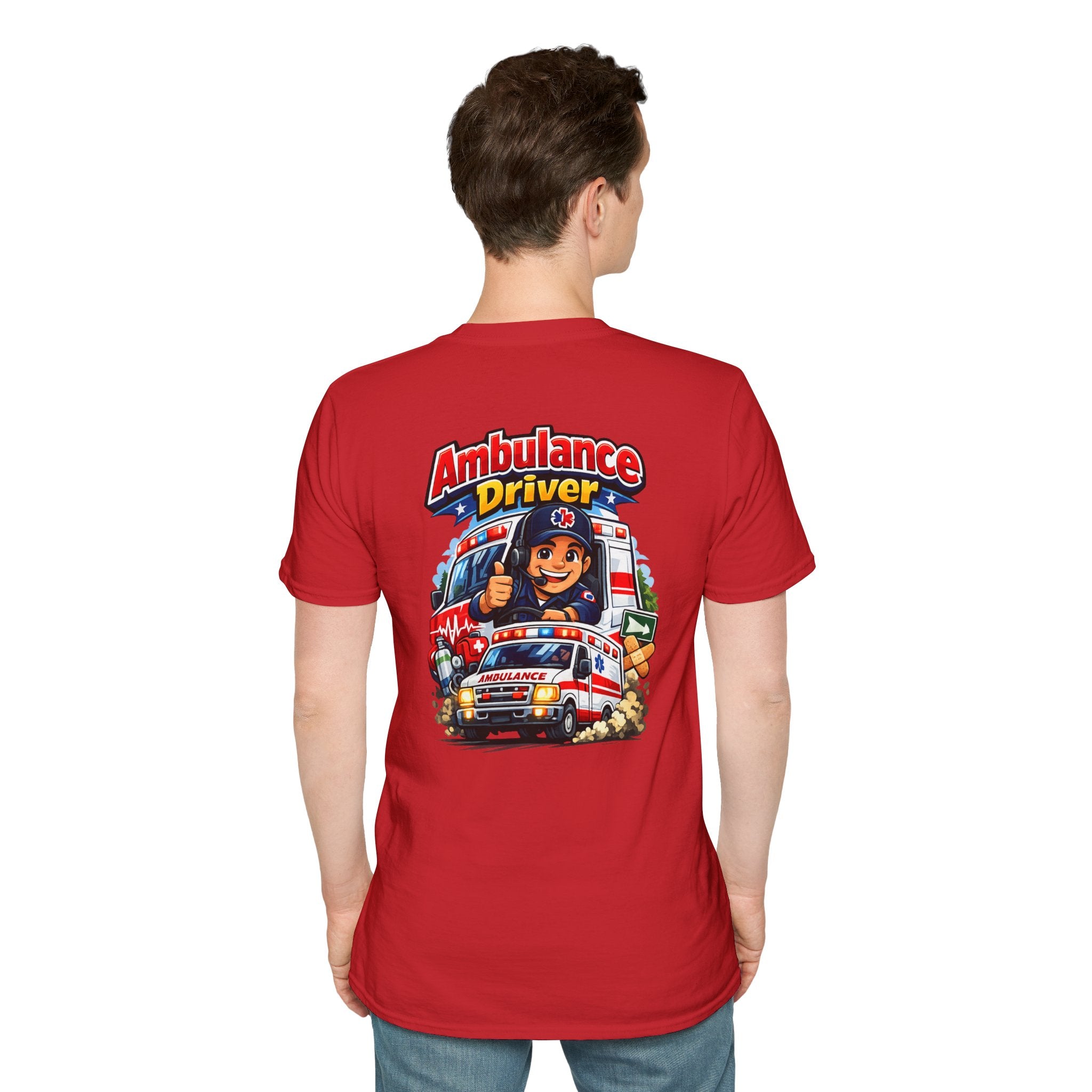 Ambulance Driver T-Shirt – Retro Emergency Vehicle Graphic Tee