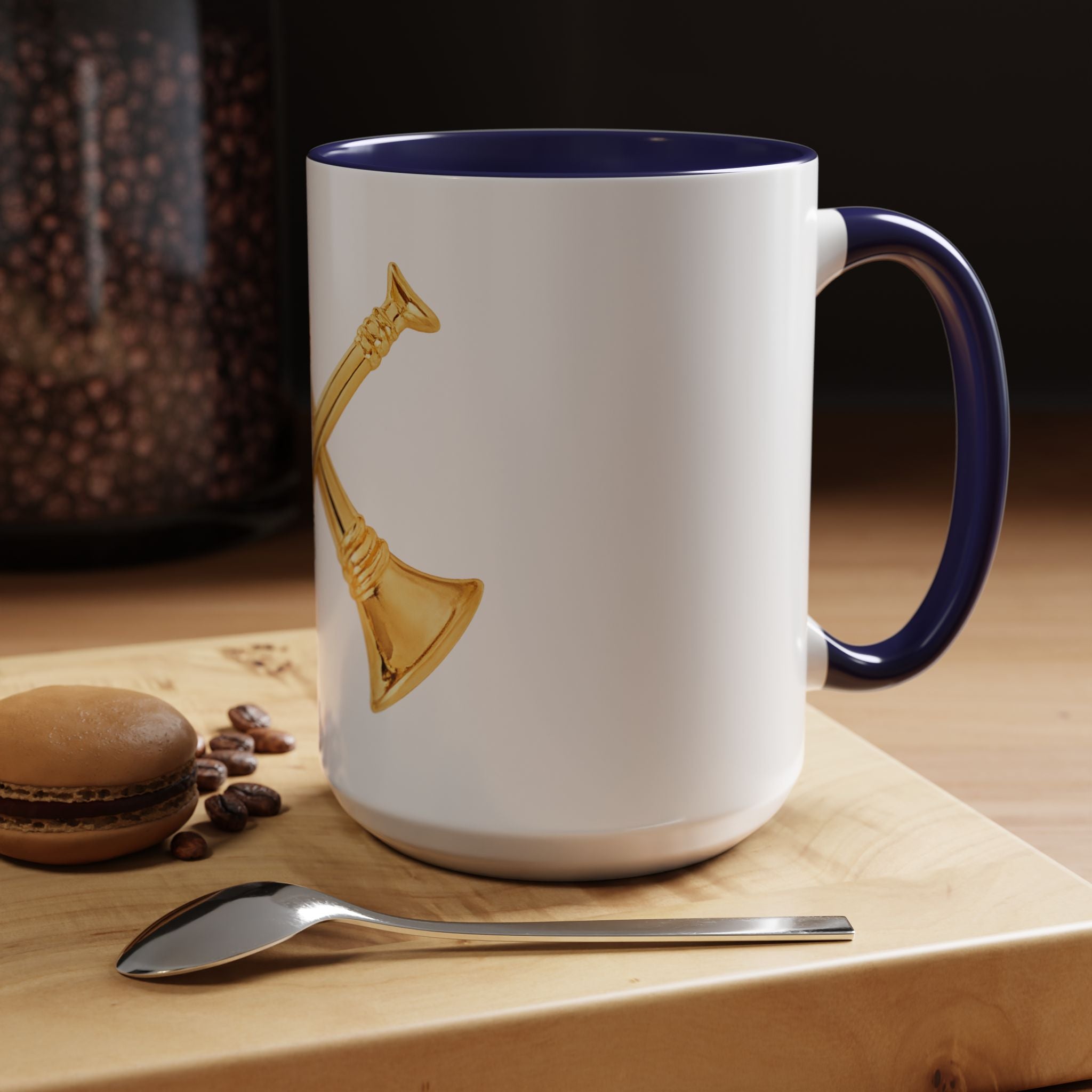 Battalion Chief Collar Insignia Accent Coffee Mug — Firefighter Rank Design (11/15oz)