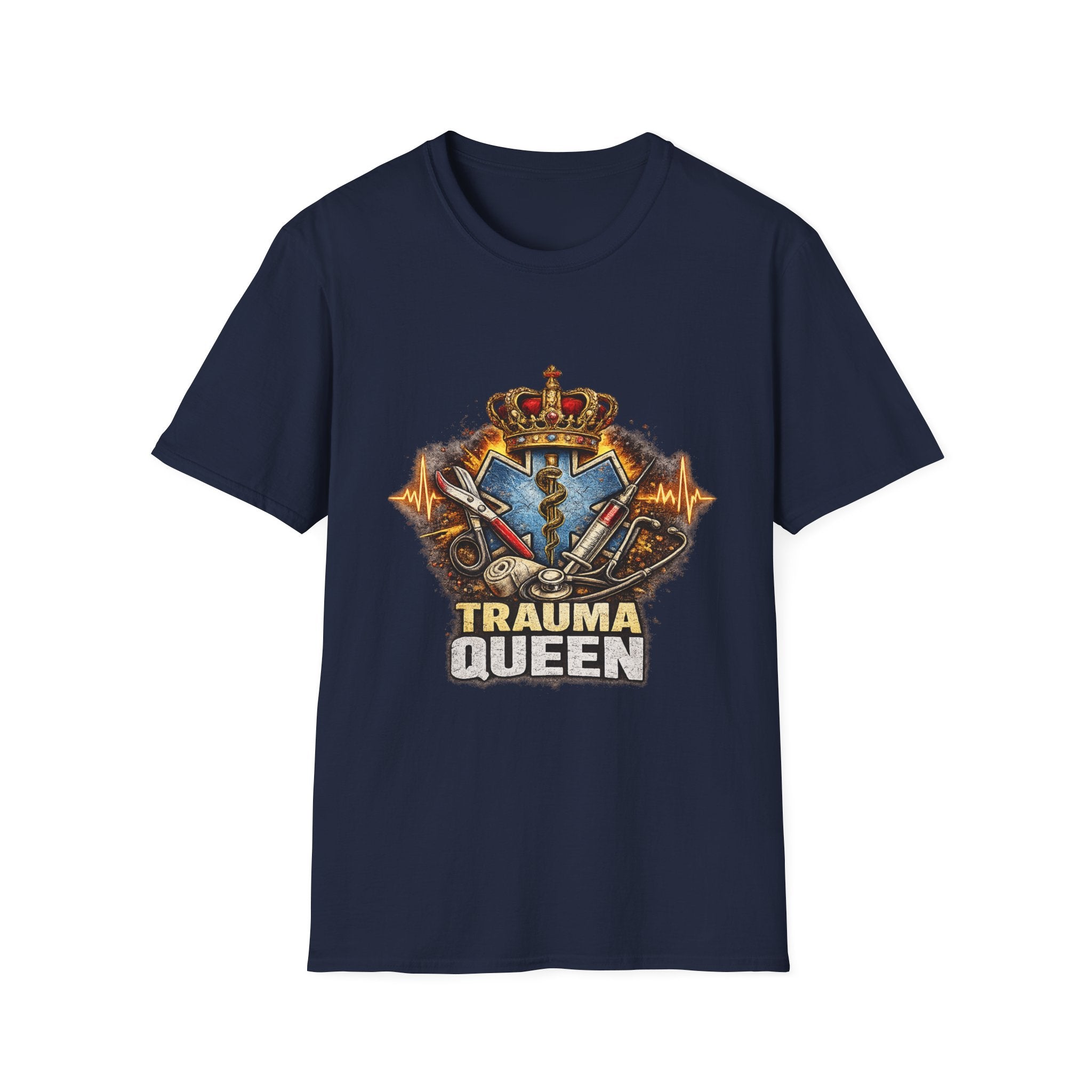 Trauma Queen T-Shirt — EMS/Paramedic Badge Graphic Tee