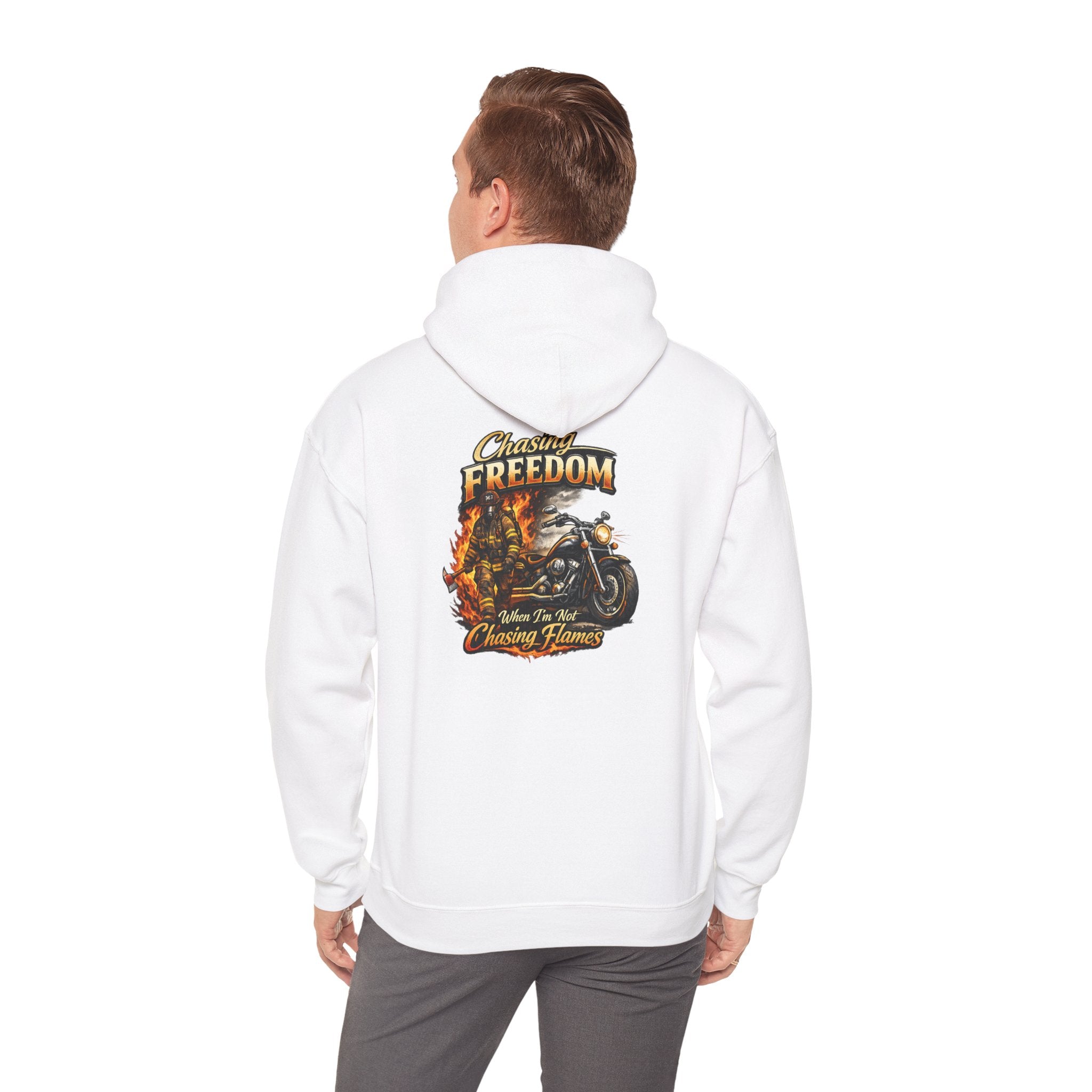 Freedom Motorcycle Hoodie — Chasing Flame Biker Hooded Sweatshirt
