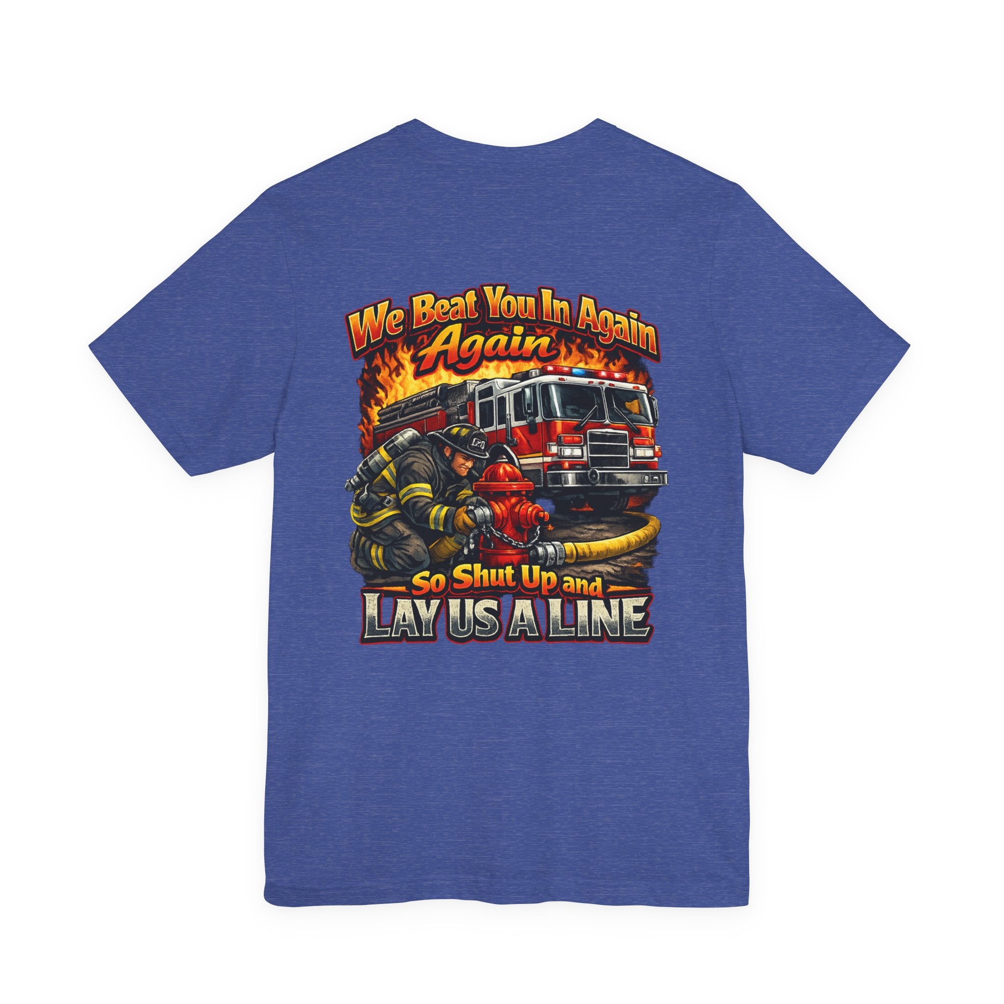 Fire Company Competition Tee — 'Get Water' Firefighter Graphic T-Shirt