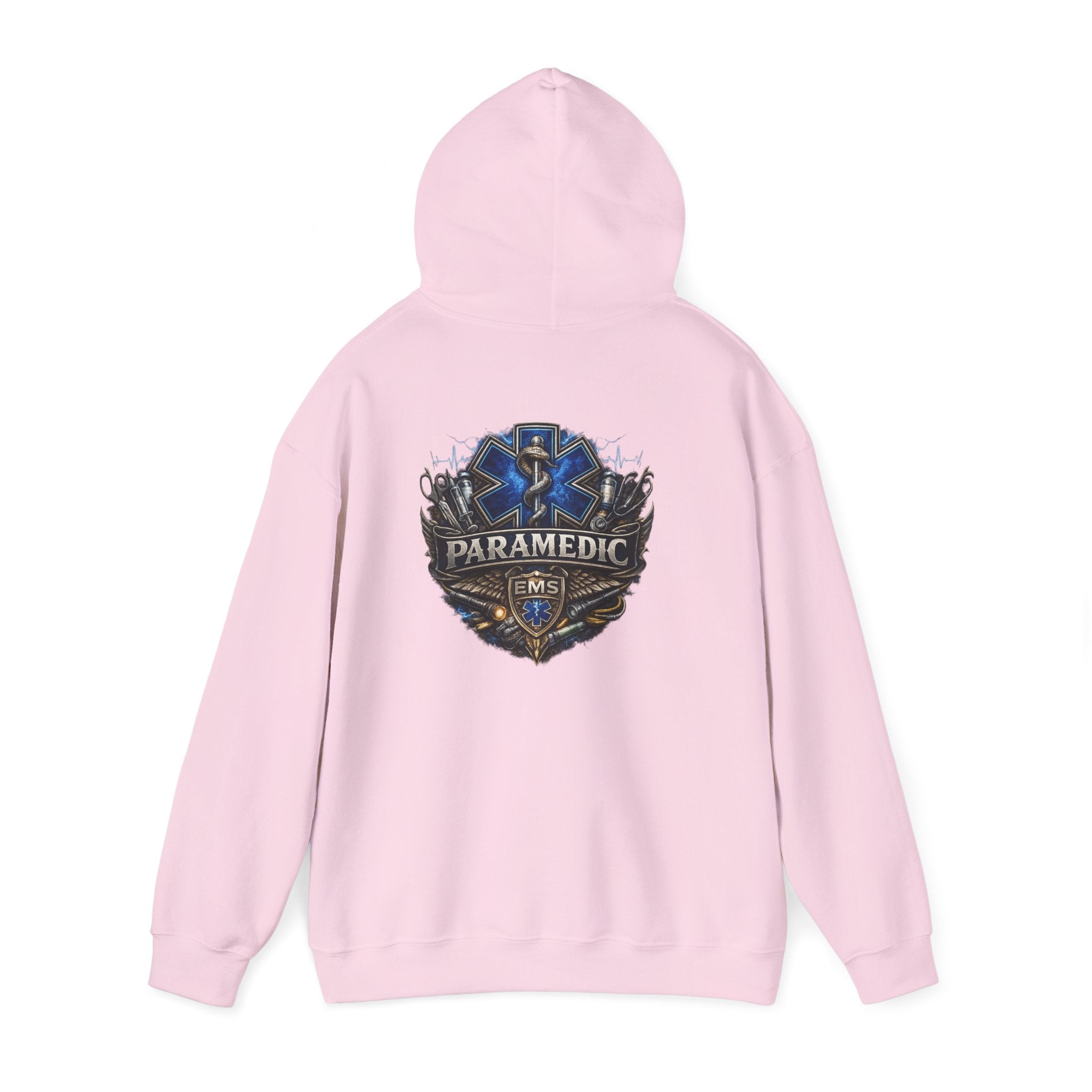 Paramedic EMS Badge Hoodie — Emergency Medical Technician Tribute Pullover