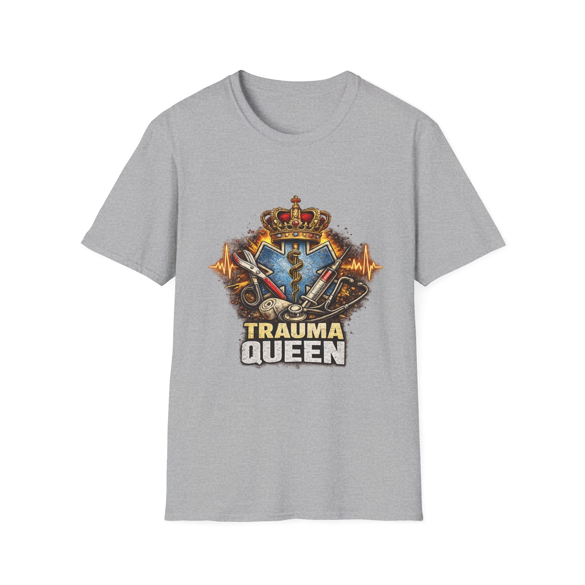 Trauma Queen T-Shirt — EMS/Paramedic Badge Graphic Tee