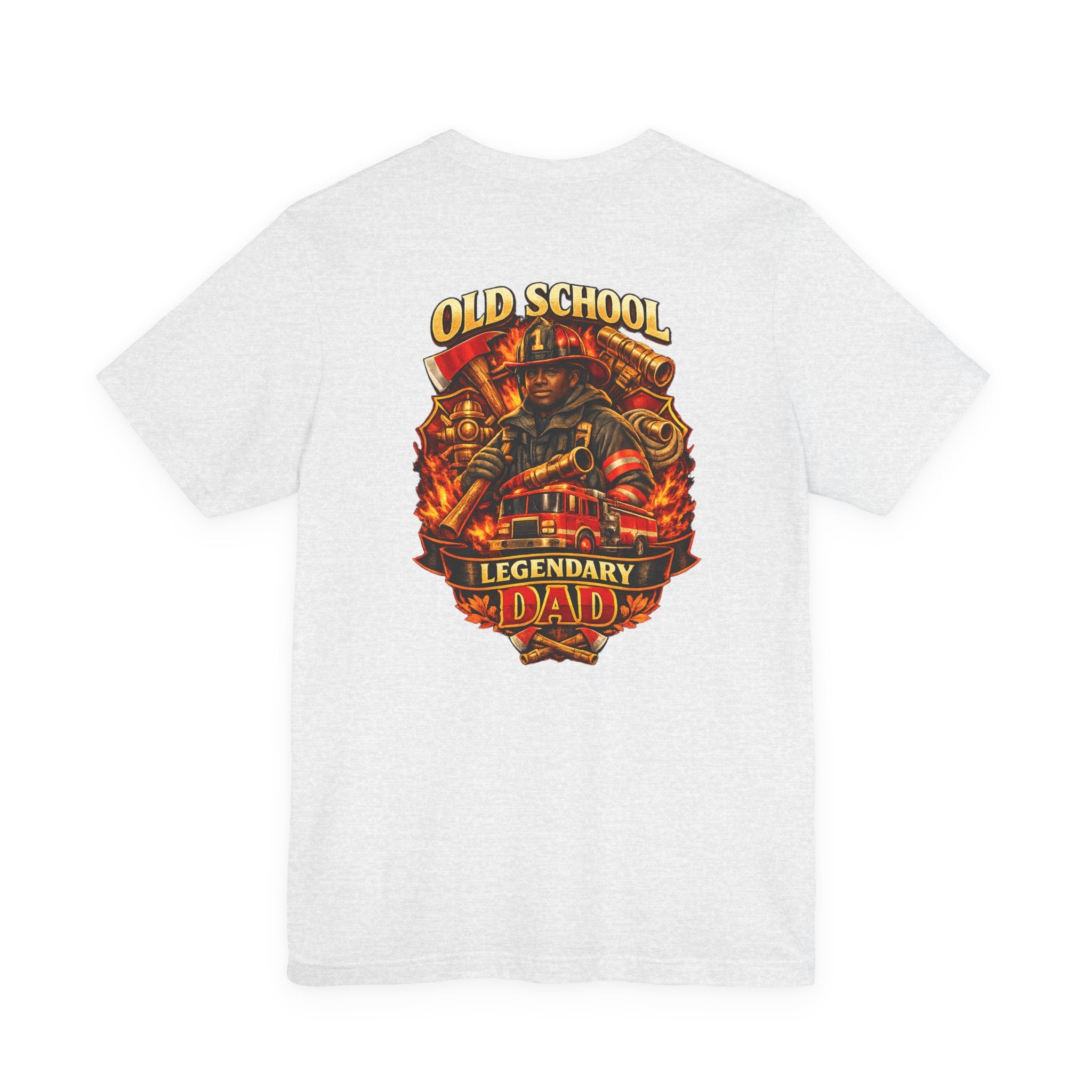Old School Legendary Dad T-Shirt — Retro Firefighter Dad Graphic Tee