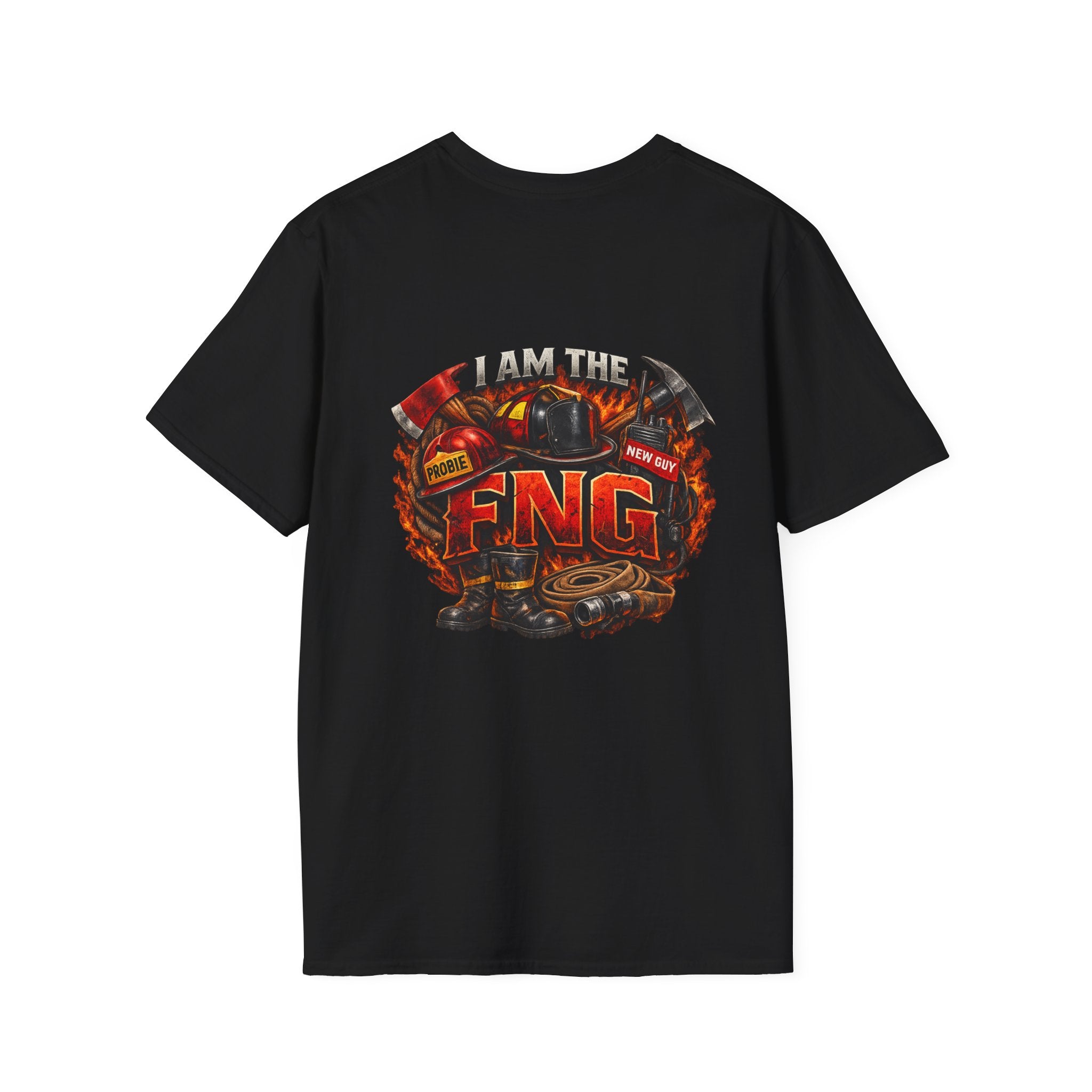 T-Shirt — Vintage Firefighter Graphic (I am the FNG)