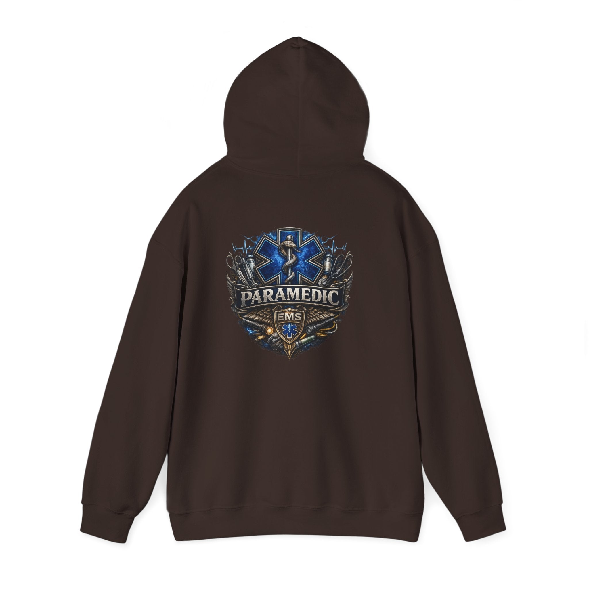 Paramedic EMS Badge Hoodie — Emergency Medical Technician Tribute Pullover
