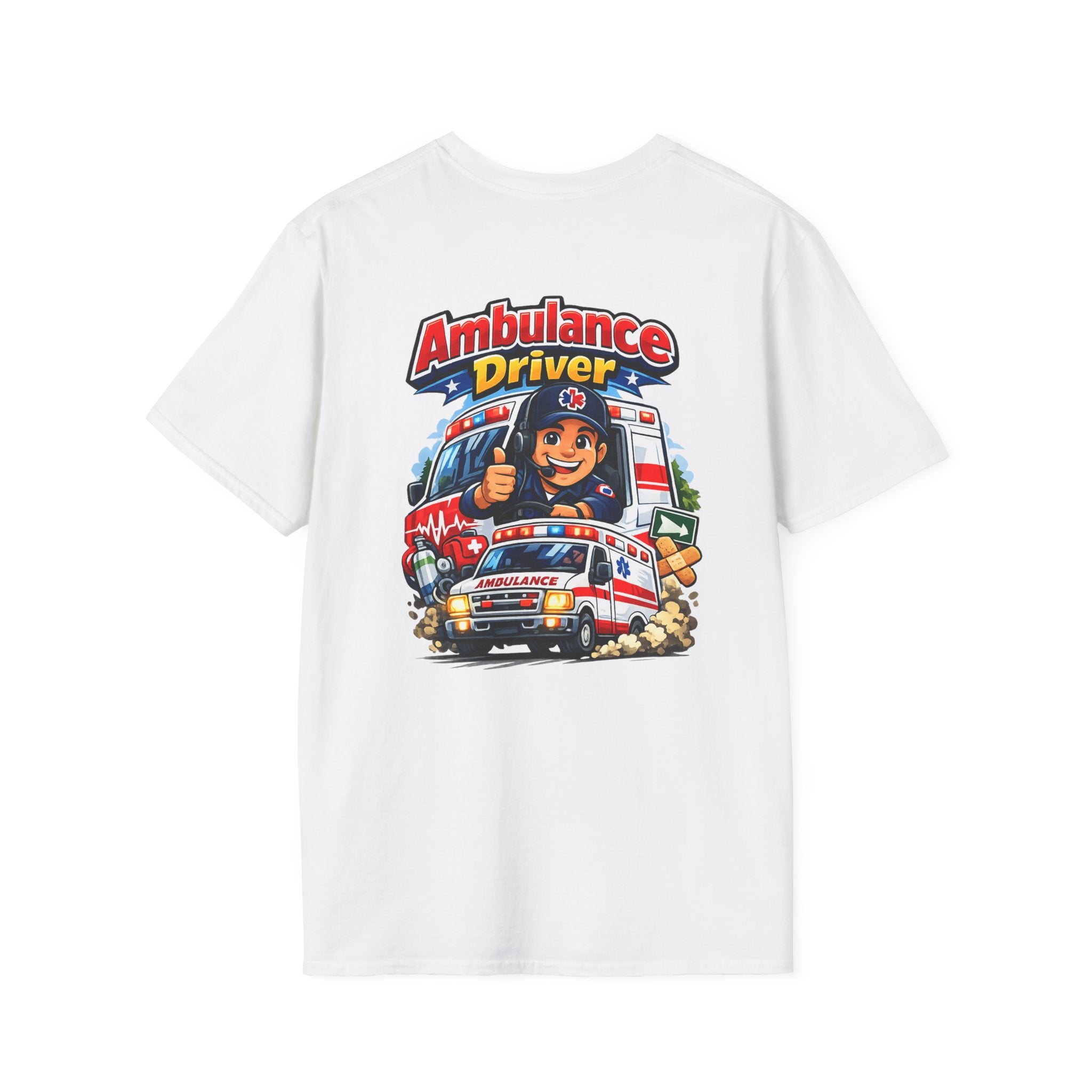 Ambulance Driver T-Shirt – Retro Emergency Vehicle Graphic Tee