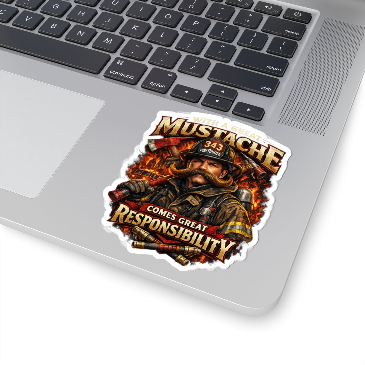 Stickers - With A Great Mustache Comes Great Responsibility