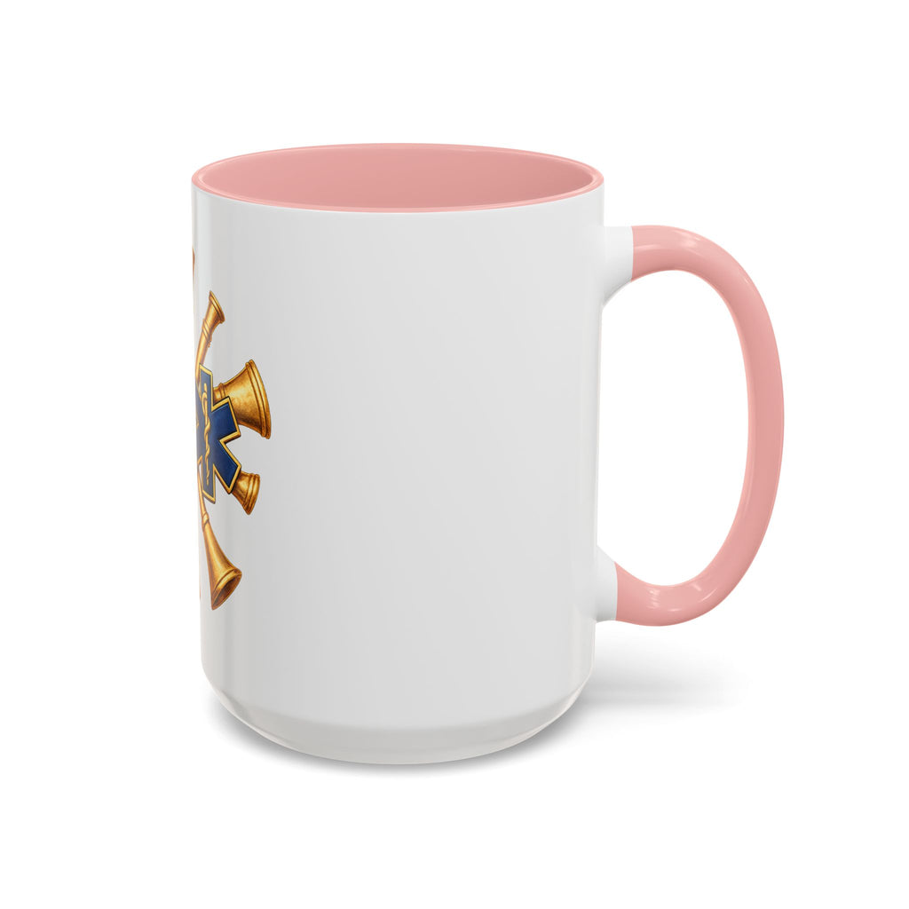Fire Chief EMS & Firefighter Maltese Cross Coffee Mug — 911 Rescue Medical Emblem Accent Mug