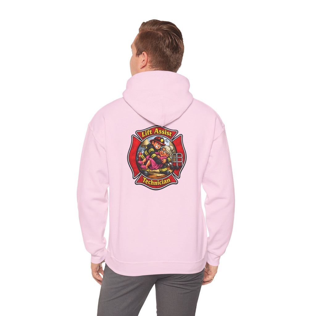 Firefighter Lift Assist Technician Hoodie – Maltese Cross Rescue Design