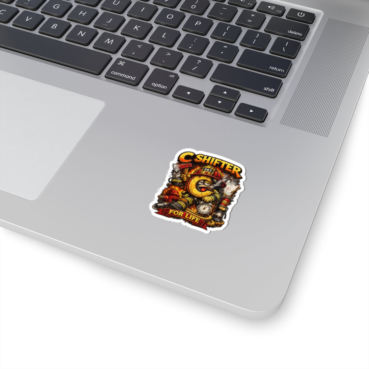 Firefighter 'C Shifter For Life' Kiss-Cut Sticker – Funny Firefighter Gear Decal