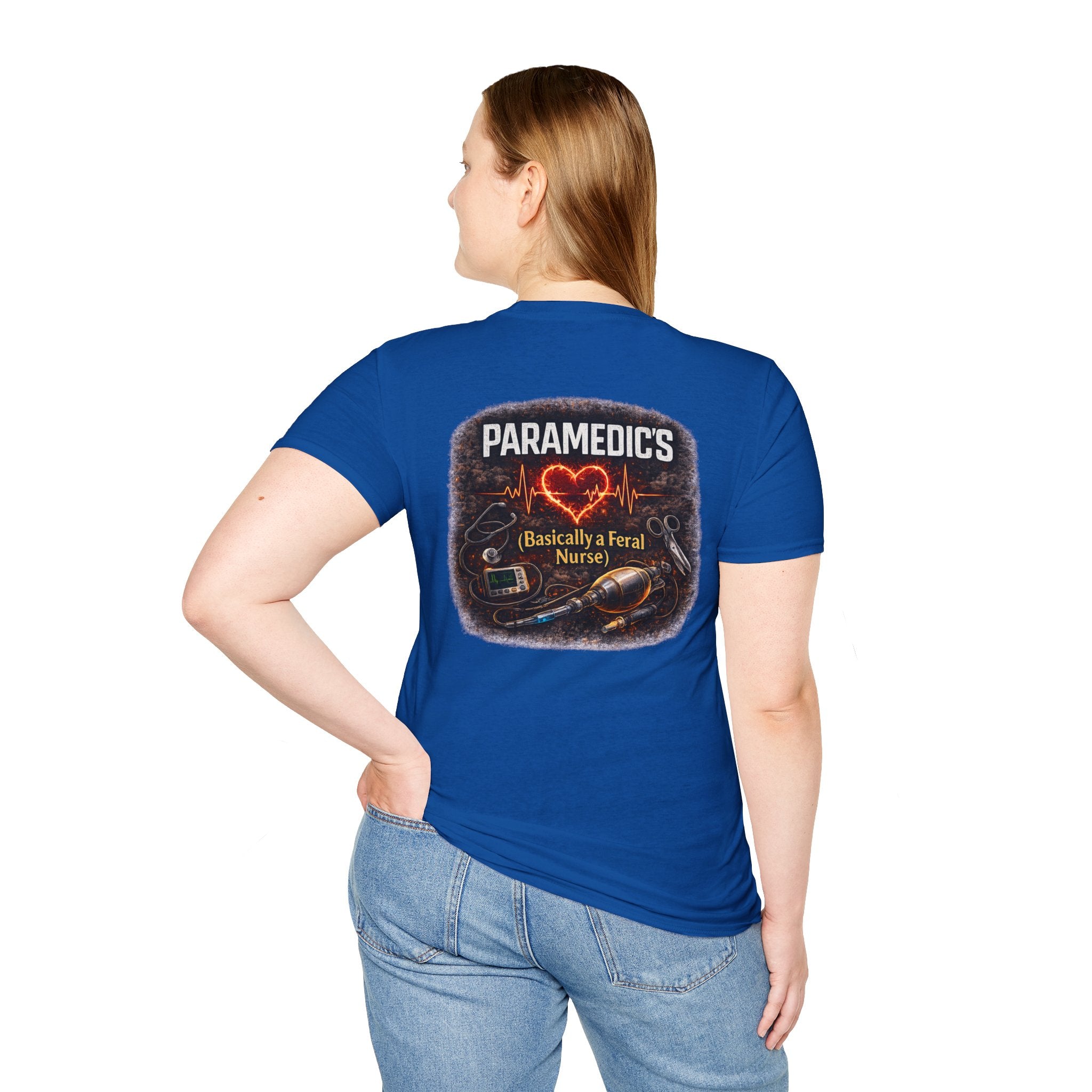 Paramedic T-Shirt — "Paramedic's (Basically a Feral Nurse)" Graphic Tee