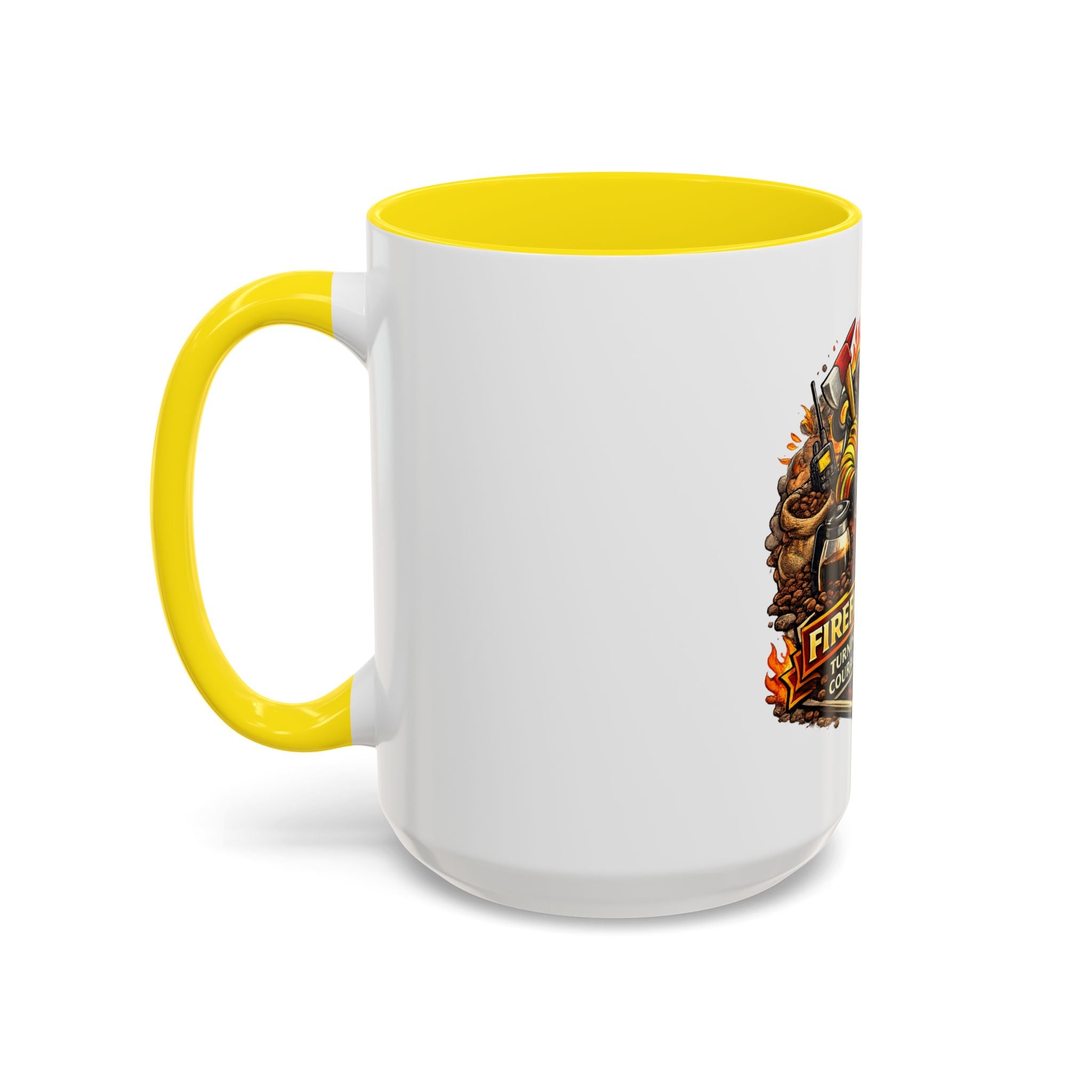 Firefighters Coffee Mug — "Turning Coffee Into Courage Since Forever" (11/15oz)