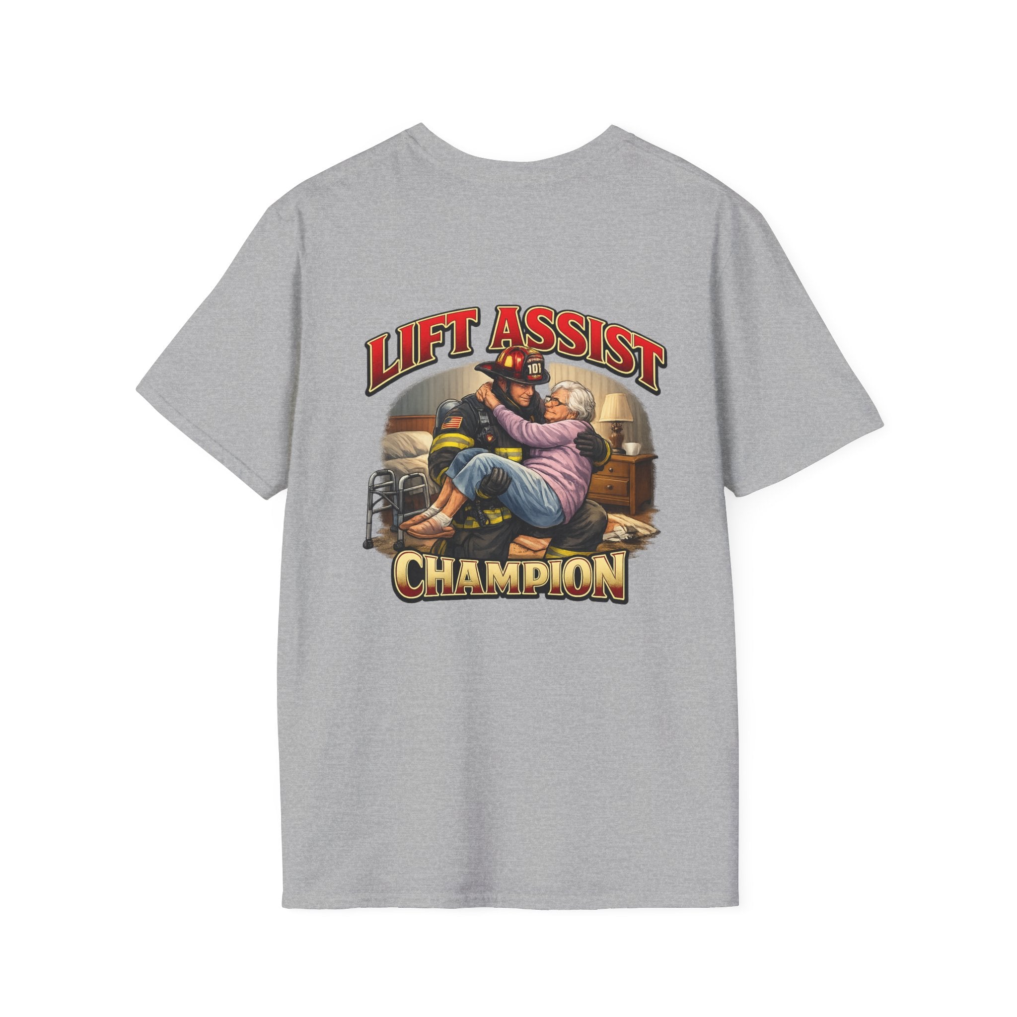 Lift Assist Champion Firefighter Rescue T-Shirt