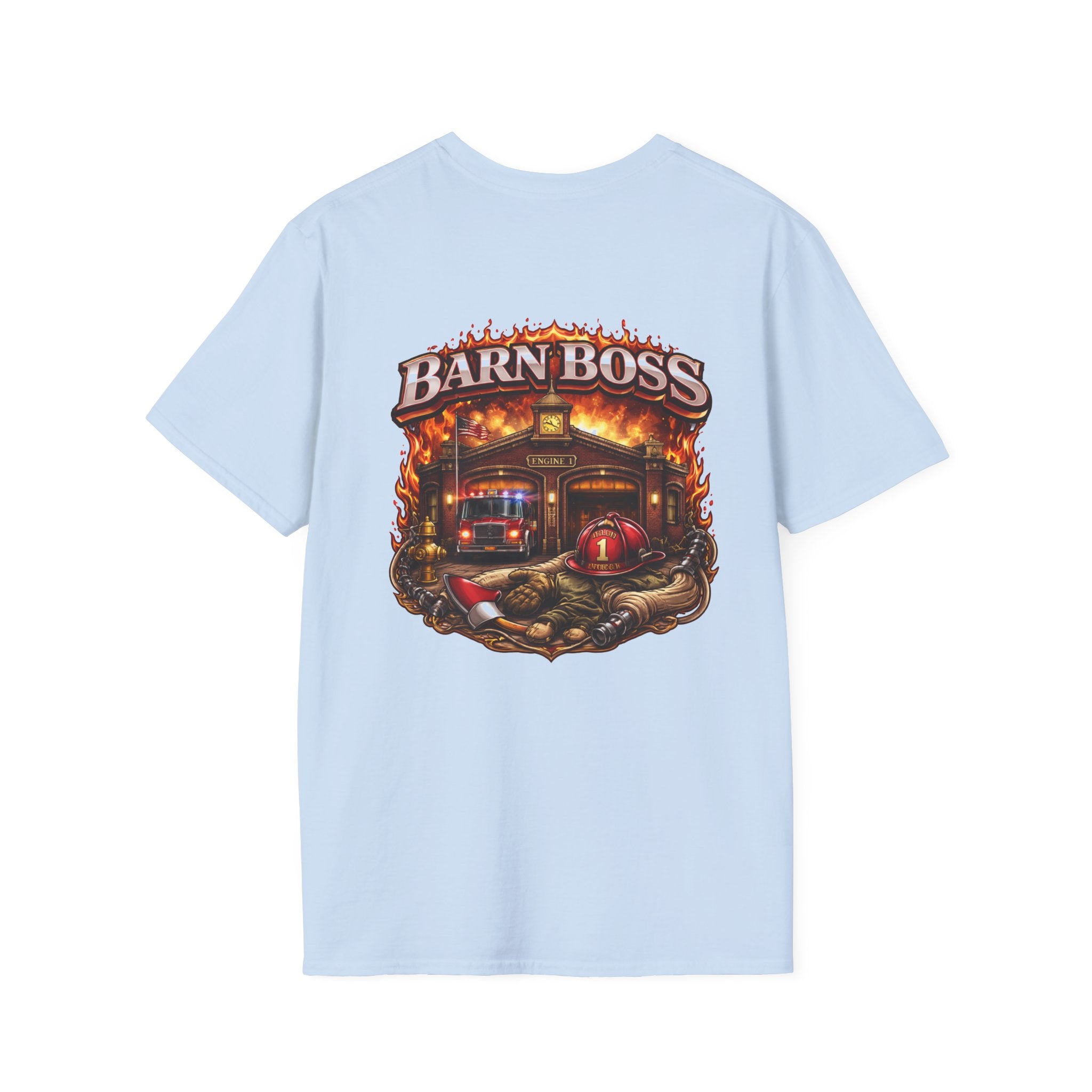 Barn Boss T-Shirt – Rustic Firehouse Farmwork Graphic Tee