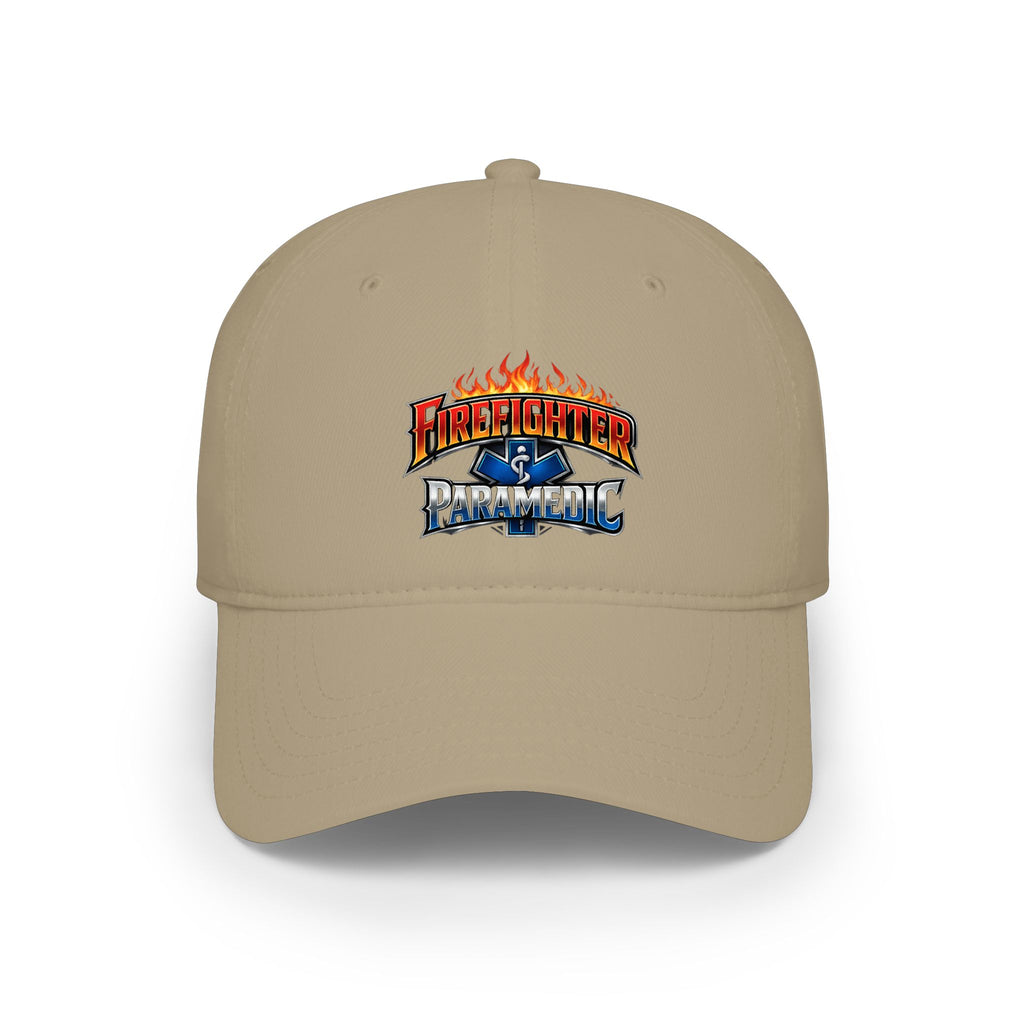 Firefighter Paramedic Cap — Flame Logo Hat for First Responders