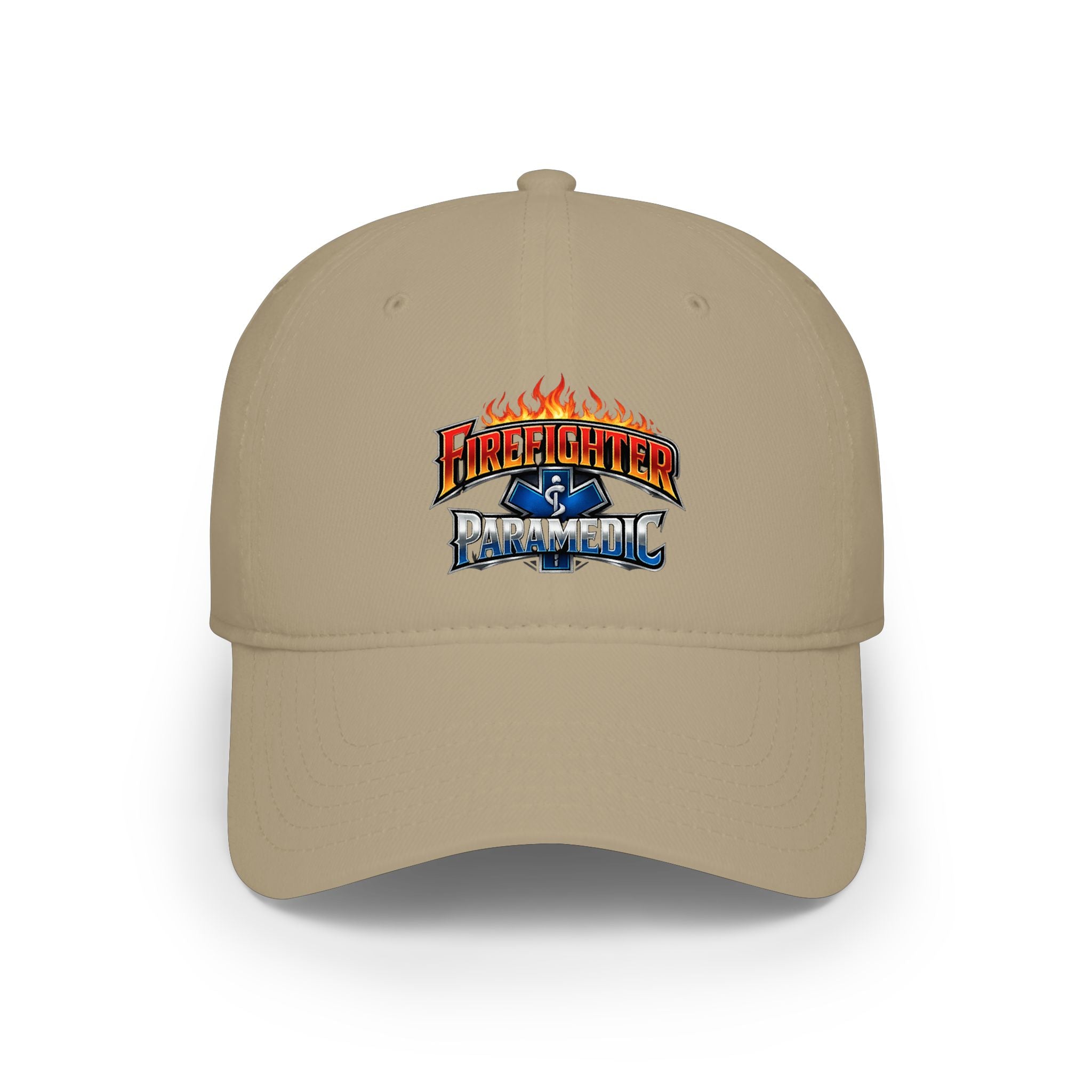Firefighter Paramedic Cap — Flame Logo Hat for First Responders