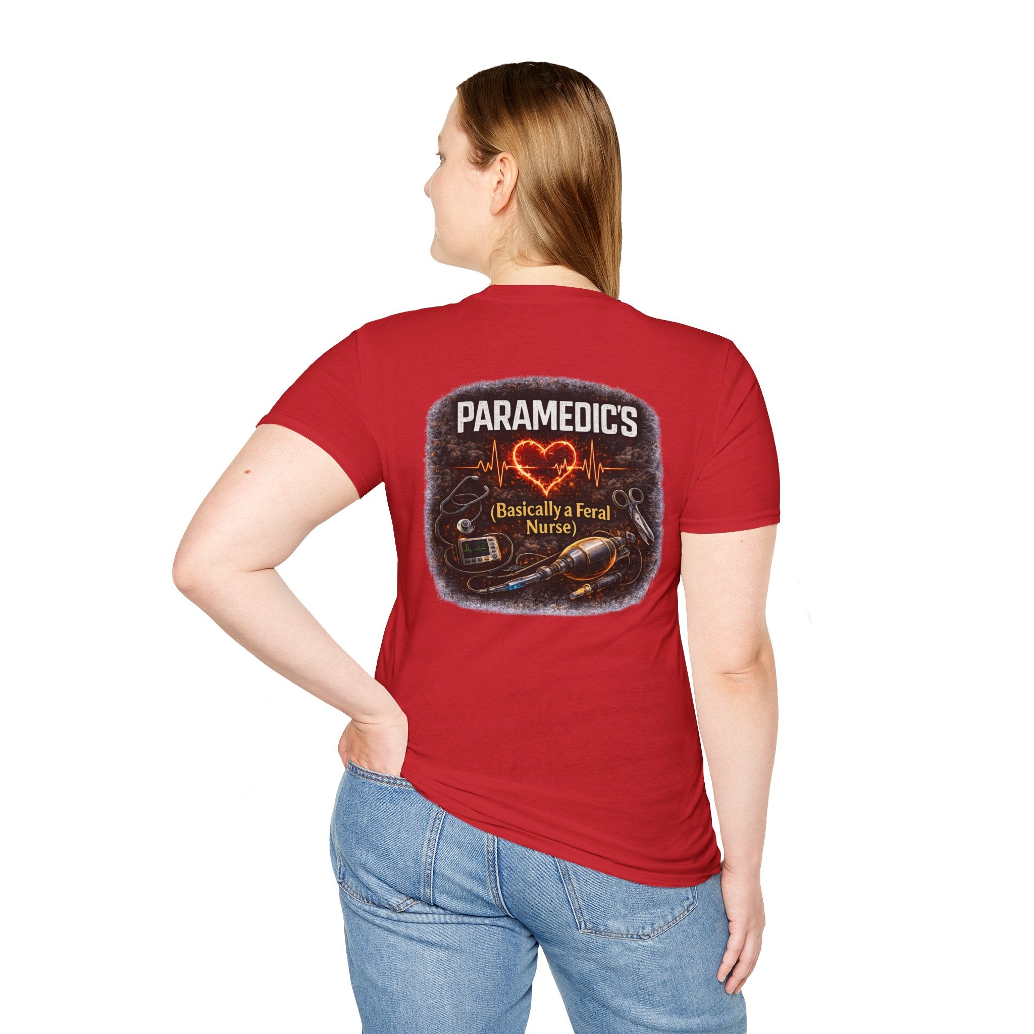 Paramedic T-Shirt — "Paramedic's (Basically a Feral Nurse)" Graphic Tee