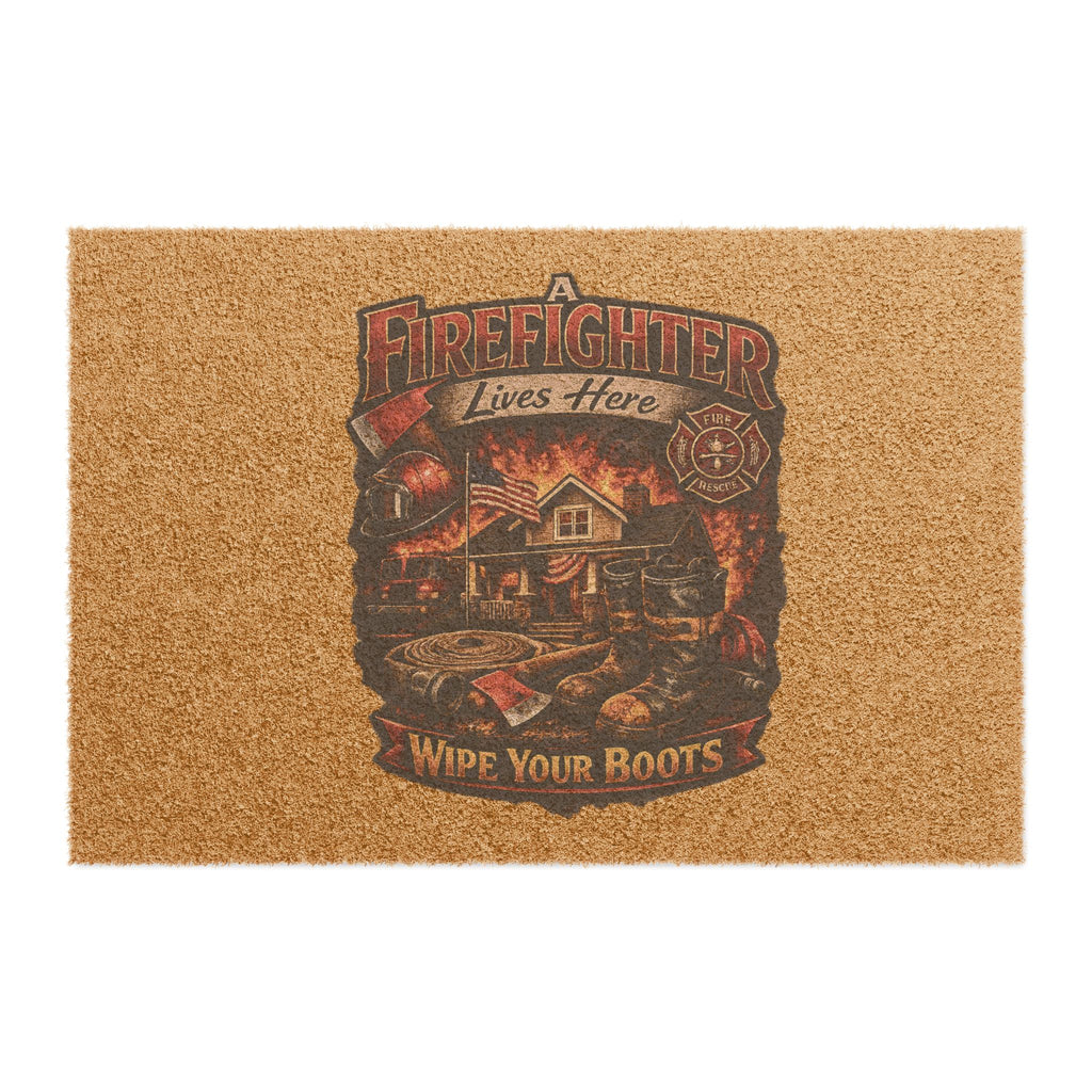 Firefighter Welcome Doormat — 'Welcome' Mat for Firefighter Home