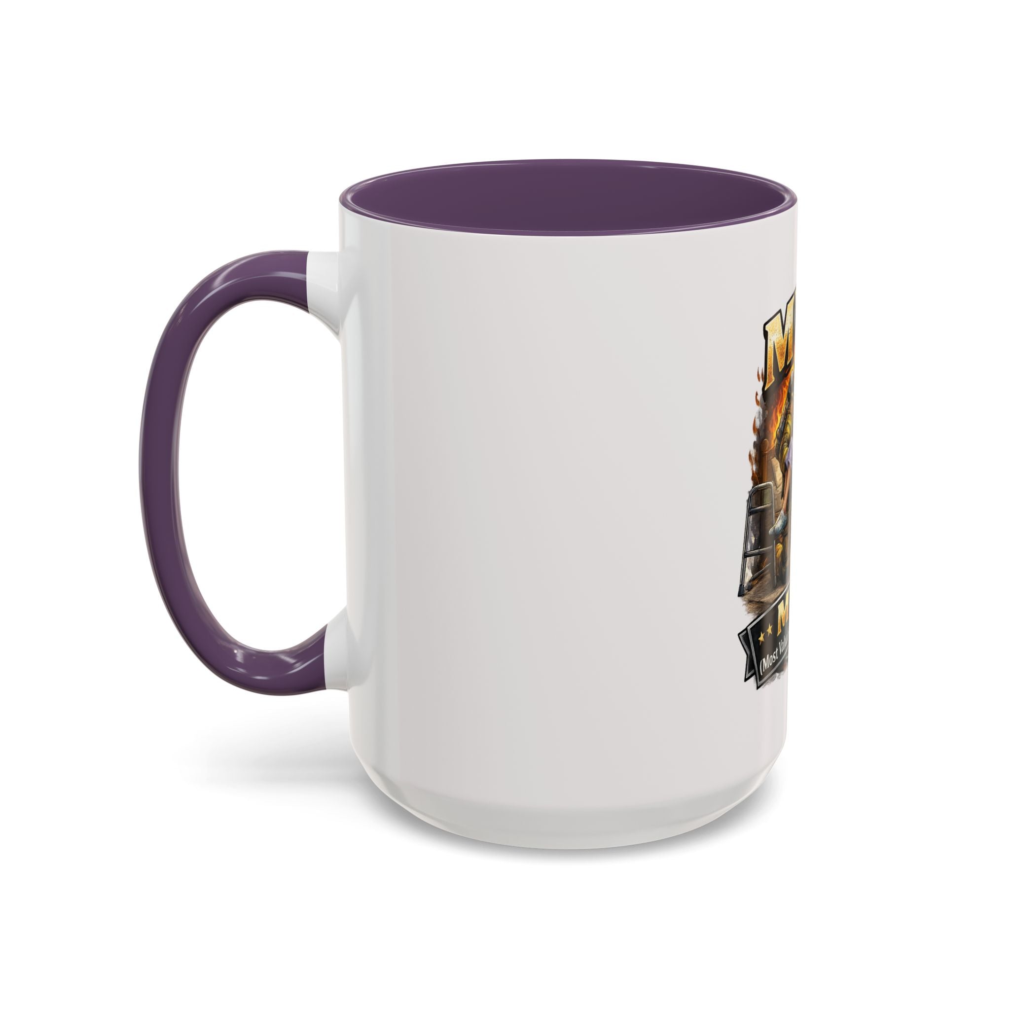 Firefighter Coffee Cup "MVP Most Valuable Picker-upper" Accent Coffee Mug (11, 15oz)