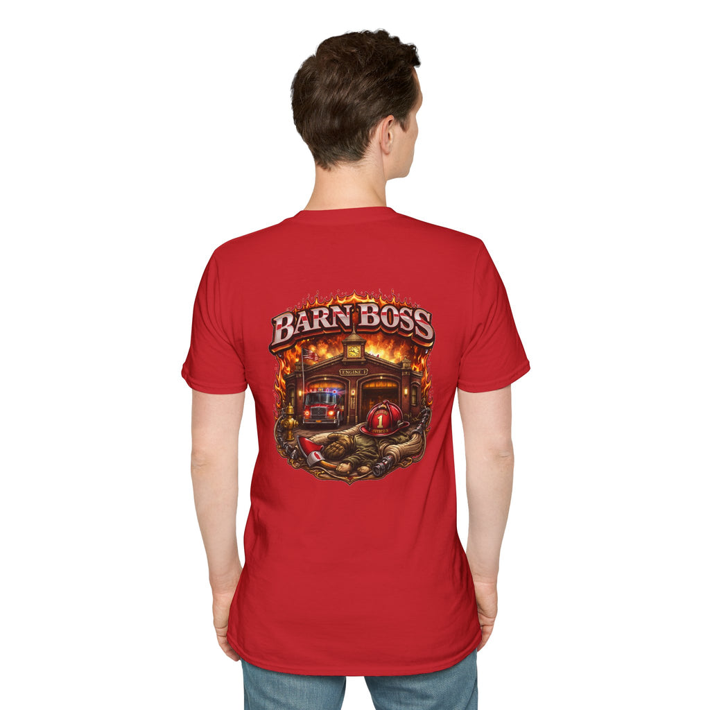 Barn Boss T-Shirt – Rustic Firehouse Farmwork Graphic Tee