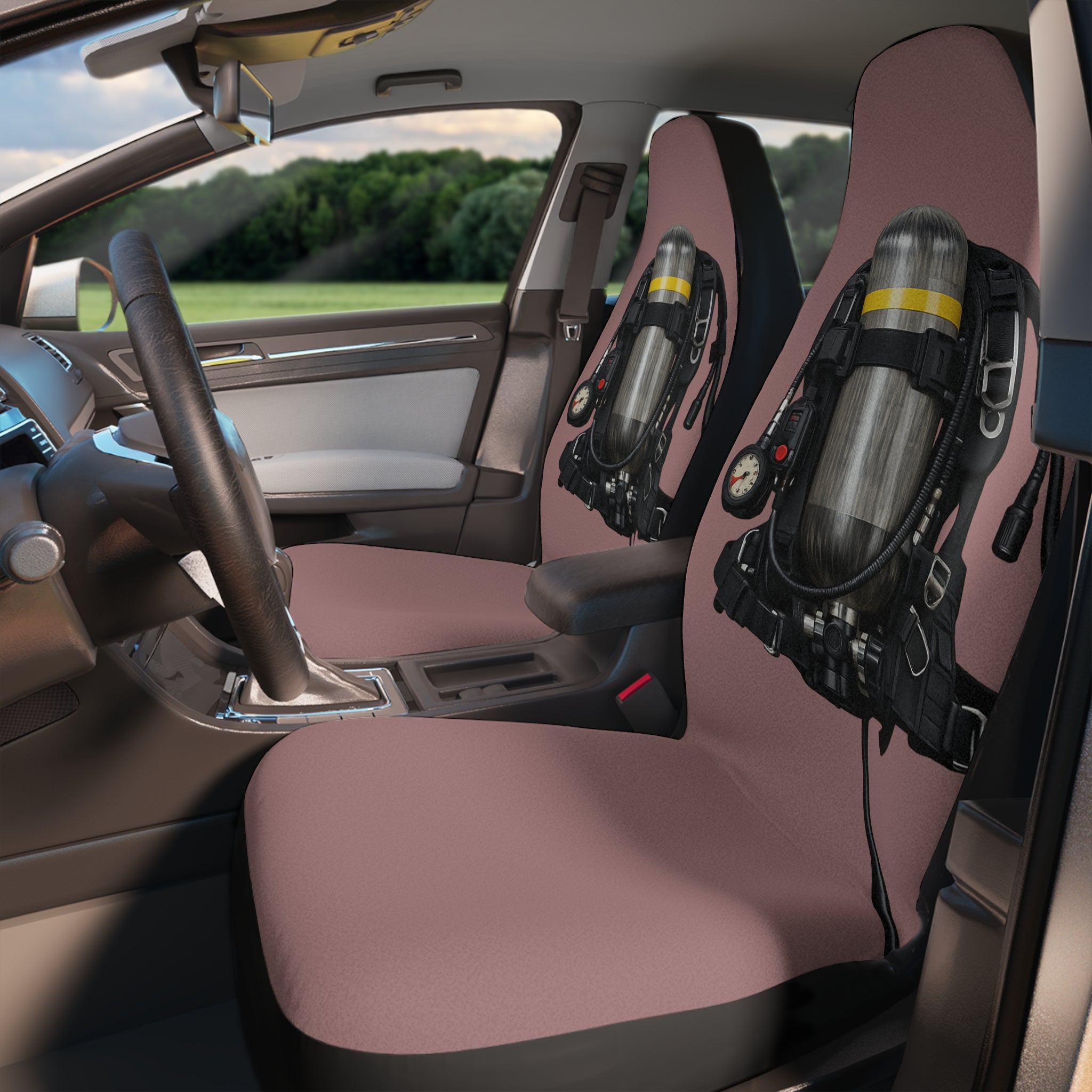 Firefighter SCBA Car Seat Covers — Protective Breathing Apparatus Design