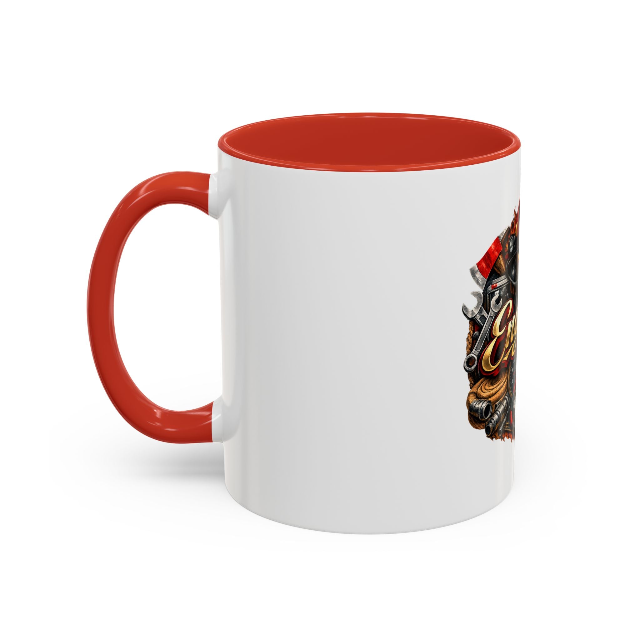 Engineer Coffee Mug — Vintage Mechanic Tools Design (11oz & 15oz Accent)