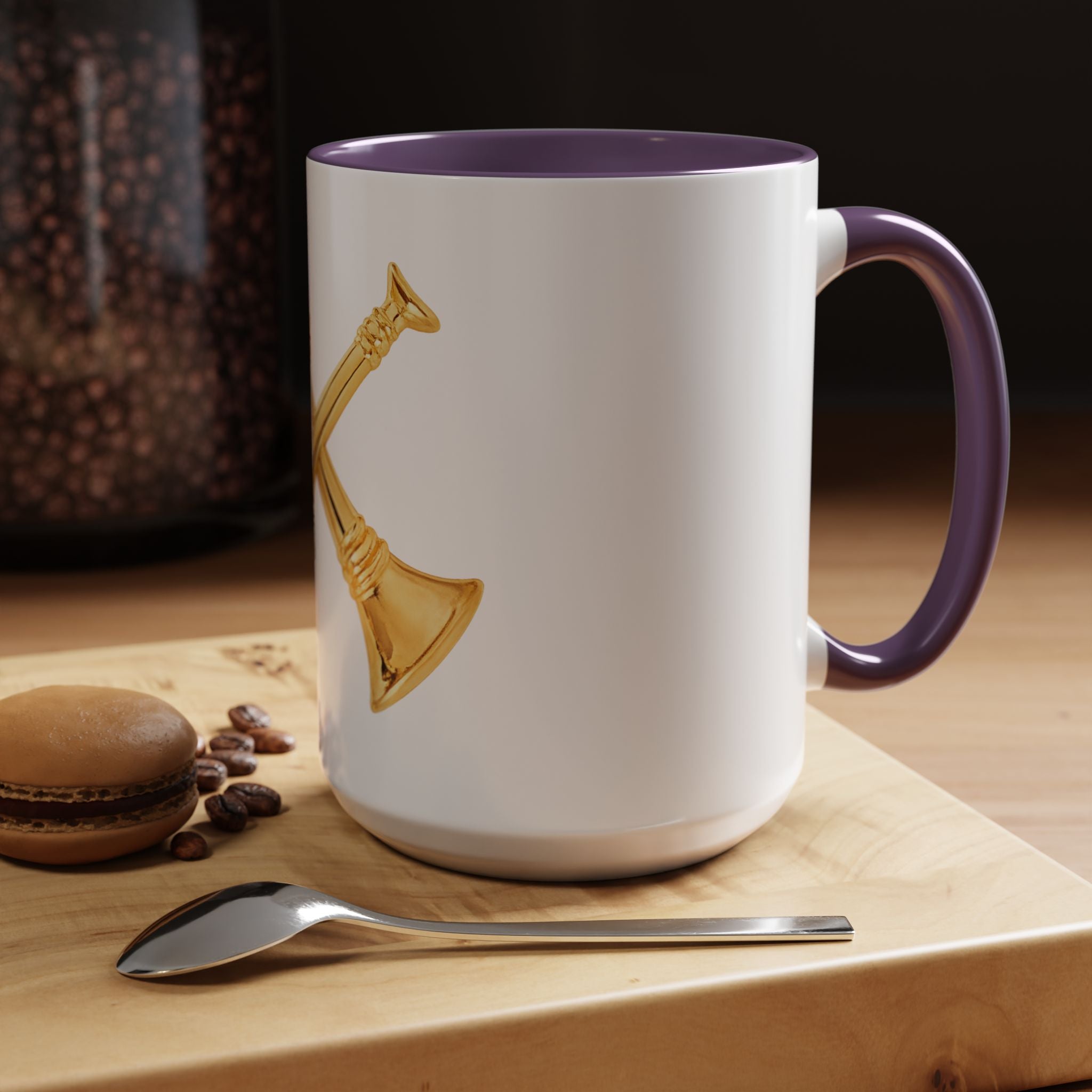 Battalion Chief Collar Insignia Accent Coffee Mug — Firefighter Rank Design (11/15oz)