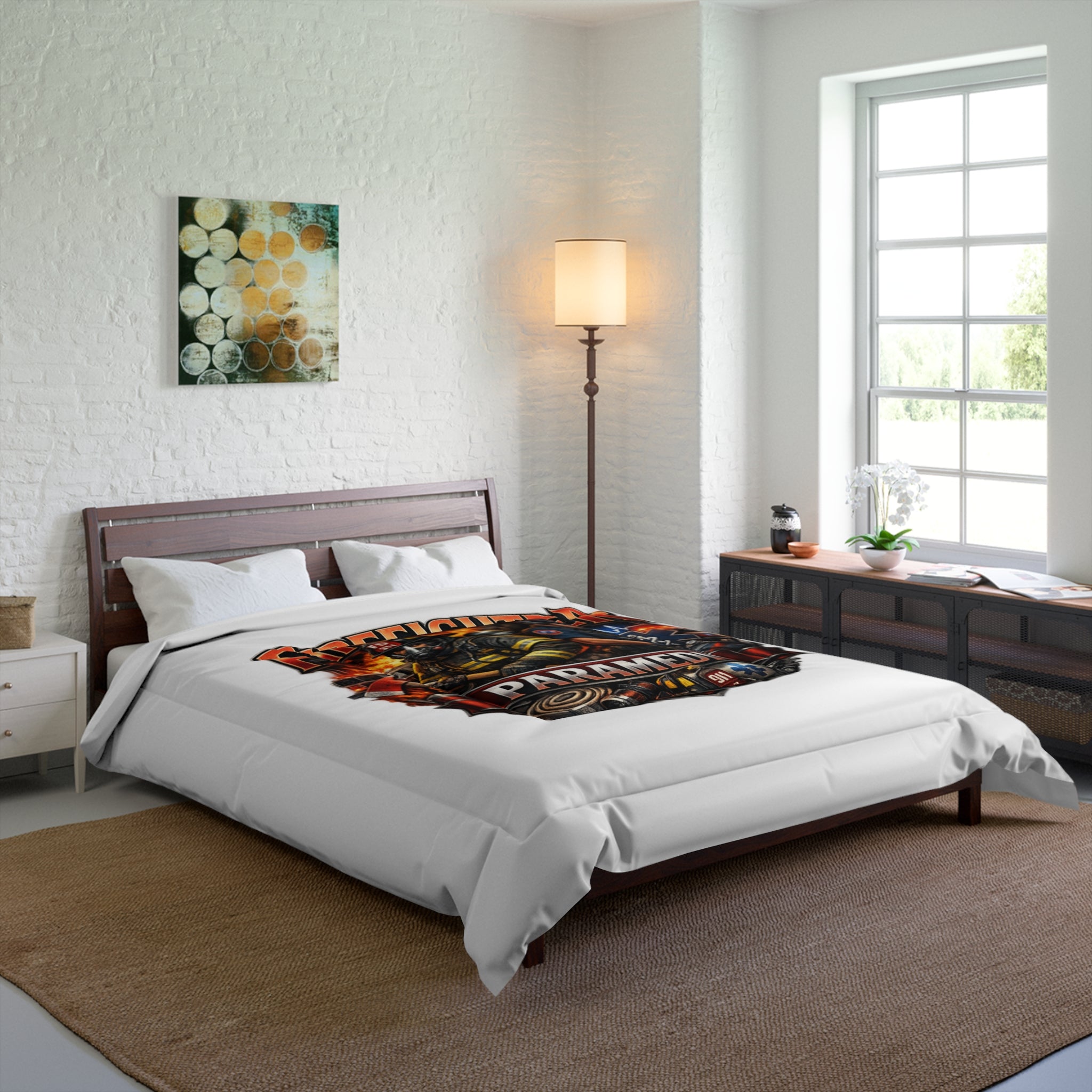 Firefighter Paramedic Comforter – Tribute Bedding for EMTs & Firefighters